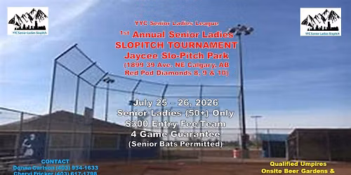 YYCSLL 1st Annual Slopitch Tournament