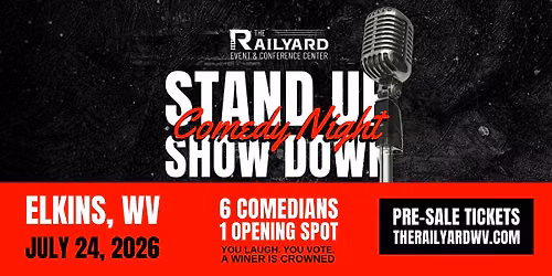 Stand-Up Showdown Comedy Night: From Open Mic to Opening Act | The Railyard