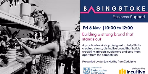 Business Support Workshop - Building a strong brand that stands out