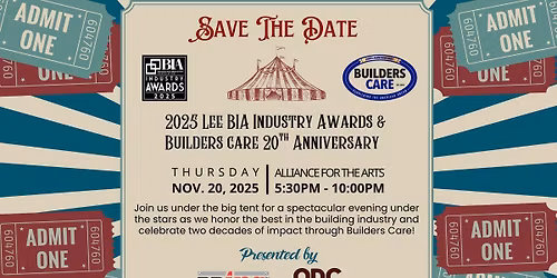 2025 Lee BIA Industry Awards + Builders Care 20th Anniversary