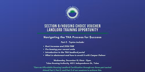 December Landlord Training (Part 3) - Navigating the Process for $uccess