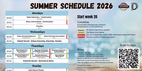 Caliente Summer semester 2026