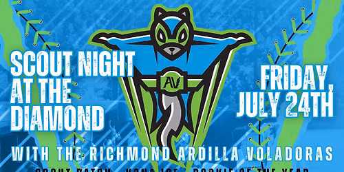 Scout Night at the Diamond with the Richmond Flying Squirrels