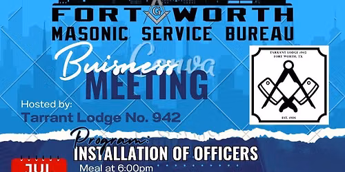 July Meeting and Installation of Officers