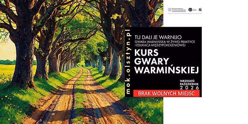 Kurs gwary warmi\u0144skiej dla pocz\u0105tkuj\u0105cych \/\/ 8. edycja \/\/ 2026
