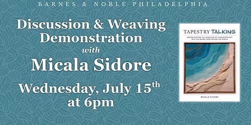 Micala Sidore celebrates Tapestry Talks on Wednesday, July 15th at 6pm