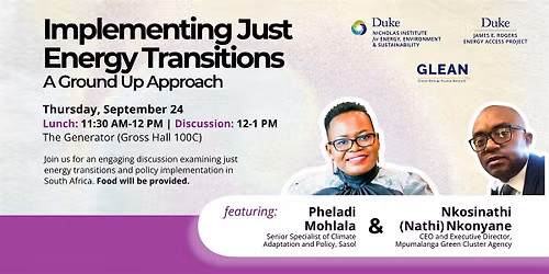 Implementing Just Energy Transitions: A Ground Up Approach