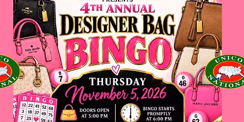 Waterbury UNICO Designer Purse Bingo