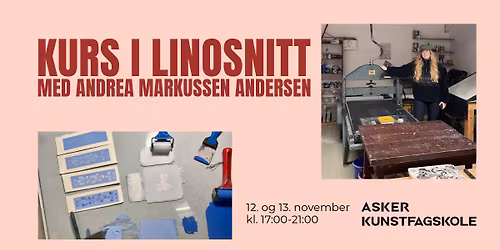 Kurs i linosnitt med Andrea Markussen Andersen