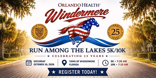 2026 Orlando Health Town of Windermere Run Among the Lakes 5K\/10K