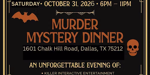 Halloween M**der Mystery Dinner