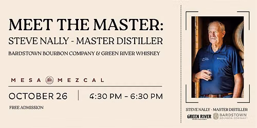 Meet the Master: An Evening with Steve Nally - Master Distiller