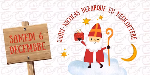 Saint-Nicolas d\u00e9barque en h\u00e9licopt\u00e8re \u00e0 l\u2018A\u00e9rodrome de Namur