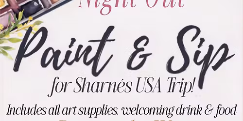 Paint and Sip for Sharn\u00e9s USA Trip