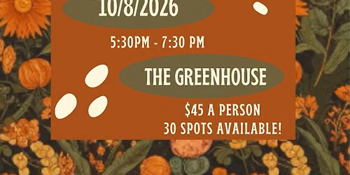 Fall Design Workshop in the Greenhouse