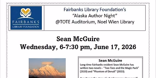 Alaska Author Night - Sean McGuire