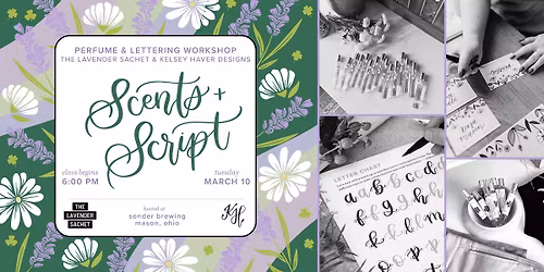 Scent + Script: Perfume & Lettering Workshop at Sonder Brewing Mason