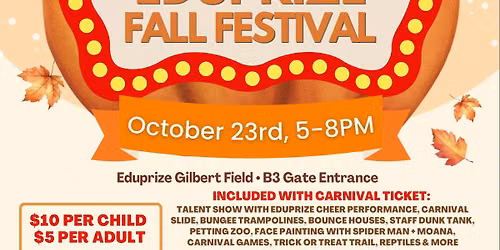 Eduprize Gilbert Fall Festival
