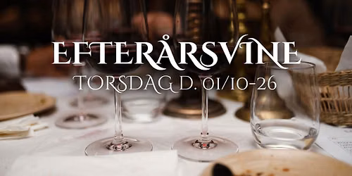 Vinsmagning - Efter\u00e5rsvine - 01\/10-26