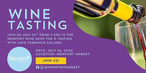 Lava Terrace Cellars | Newport Market Tastings