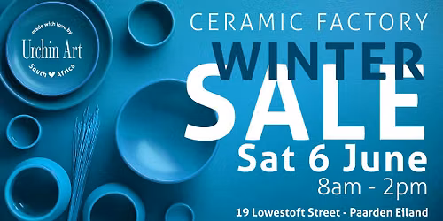 WINTER CERAMIC FACTORY SALE @ Urchin Art Ceramics