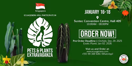 Ecuagenera will participate in Pets & Plants Extravaganza