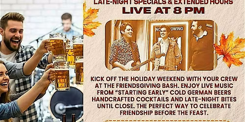 Friendsgiving Bash at Alexandria Bier Garden!