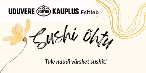 Reelika POP UP sushi\u00f5htu
