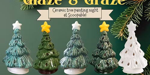 Glaze & Graze: Tree Painting Night at Scoopable! 
