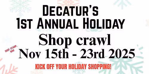 Decatur's 1st Annual Shop Crawl 