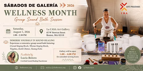 Group Sound Bath Session - Sábados de Galería: Wellness Month