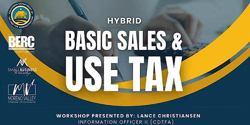 CDTFA Basic Sales and Use Tax Workshop