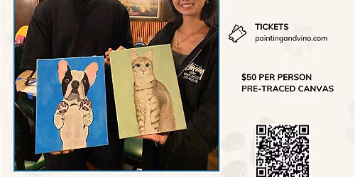 Paint your Pet event in LA! Wine tasting venue!