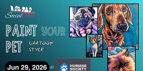 Social Art @ London Humane Society - Paint your Pet (Cartoon Style)