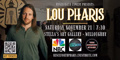 Lou Pharis Live In Willoughby | Henceforth Comedy