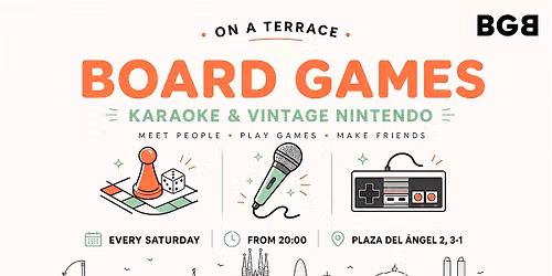 Terrace Board Game + Karaoke @Terraza del \u00c1ngel  Barcelona