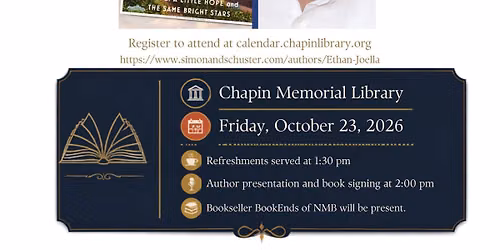 Ethan Joella Book Signing 