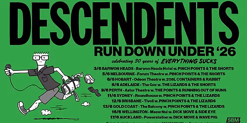 Descendents - "RUN DOWN UNDER '26" Australia & NZ - Wellington