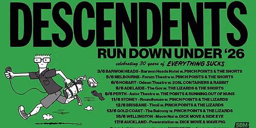 Descendents - "RUN DOWN UNDER '26" Australia & NZ - Wellington