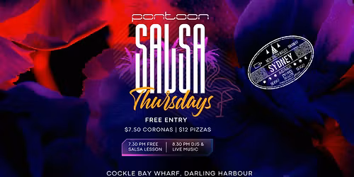 \ud83c\udfb6 Pontoon Salsa Thursdays | Free Entry | Darling Harbour \ud83c\udf0a\ud83d\udc83