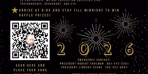 New Year's Eve Celebration and Dance for Youth ages 14-18