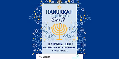 Hanukkah Craft at Leytonstone Library