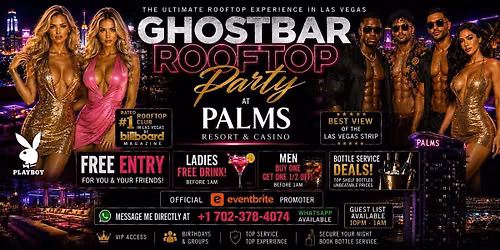 GHOSTBAR ROOFTOP PARTY AT PALMS