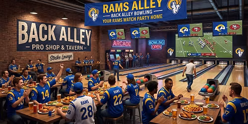 RAMS ALLEY SUNDAYS: The Ultimate LA Rams Watch Party & Bowling Club