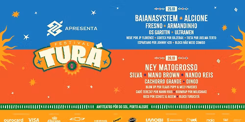 TUR\u00c1 FESTIVAL 2025 no Anfiteatro P\u00f4r do Sol | Porto Alegre\/RS