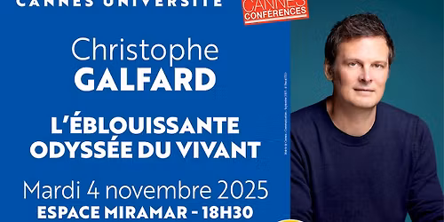 Christophe Galfard "L'\u00e9blouissante odyss\u00e9e du vivant"