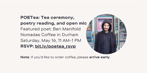 POETea: Tea ceremony, poetry reading, open mic