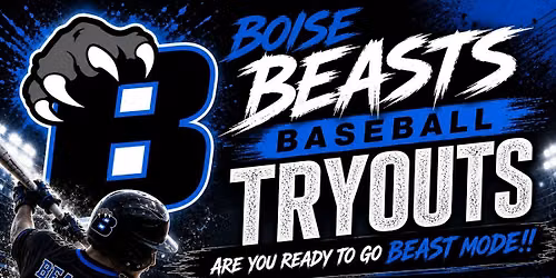 Boise Beast Baseball Tryouts (9U\/10U\/14U)