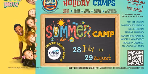 Busy Buttons Creative Wellbeing Summer Camp - Windsor