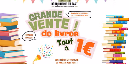 GRANDE VENTE DE LIVRES \u00c0 1\u20ac\ud83e\udd73\ud83d\udcda